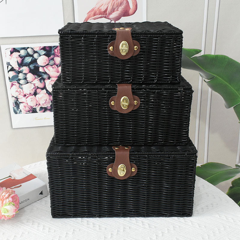 Elegant Woven Storage Chest