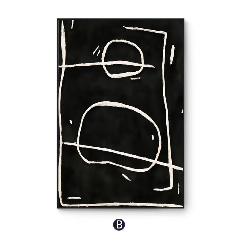 Abstract Line Art Framed Wall Print