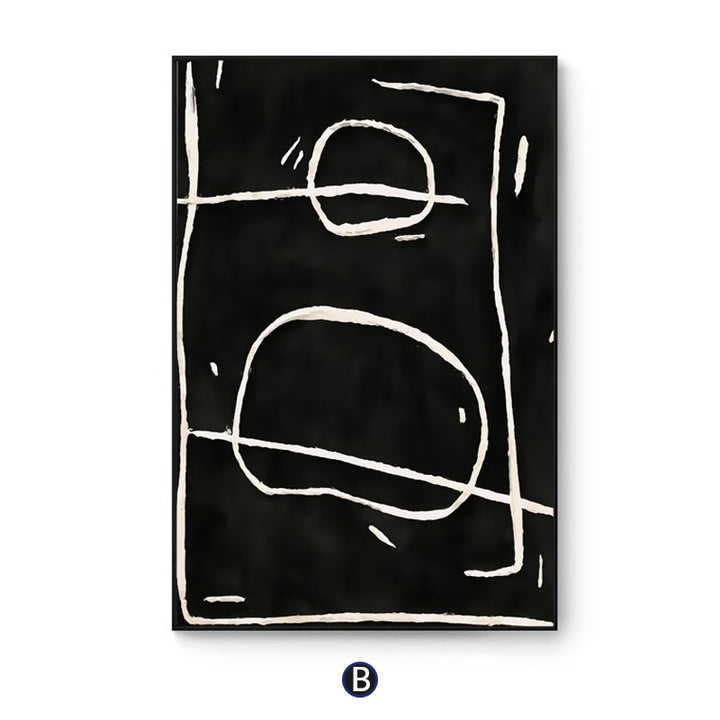 Abstract Line Art Framed Wall Print