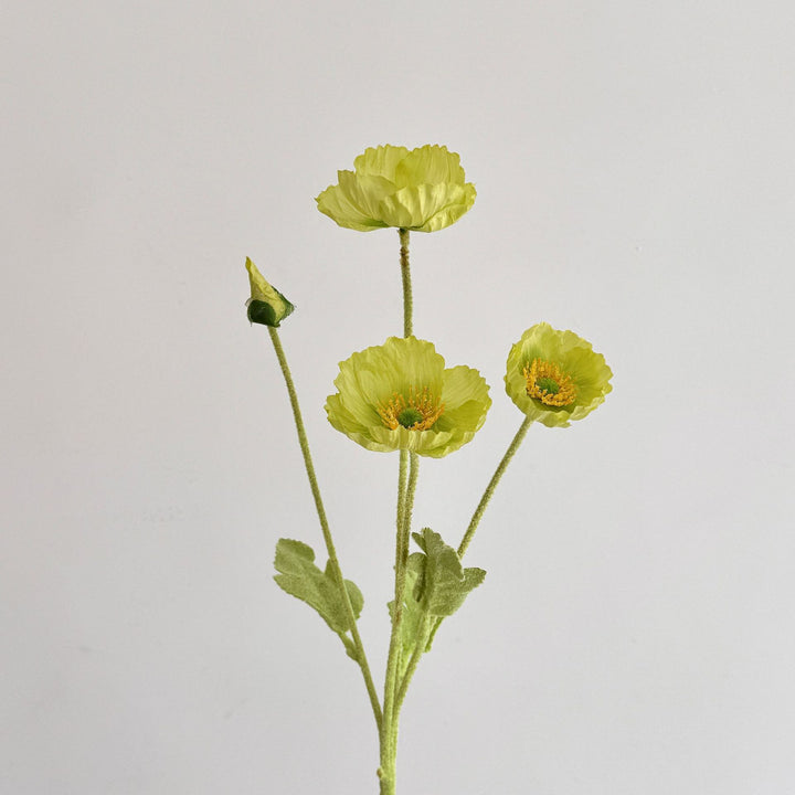 Realistic Poppy Floral Stem for Flower Arrangements