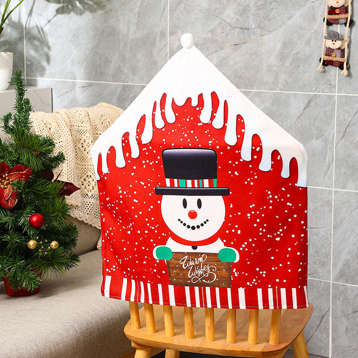 Festive cushion cover with reindeer motif