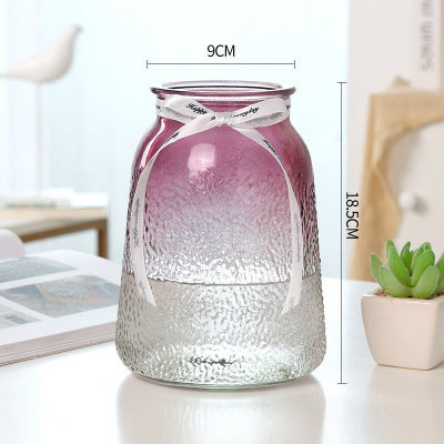 Textured Glass Storage Jar