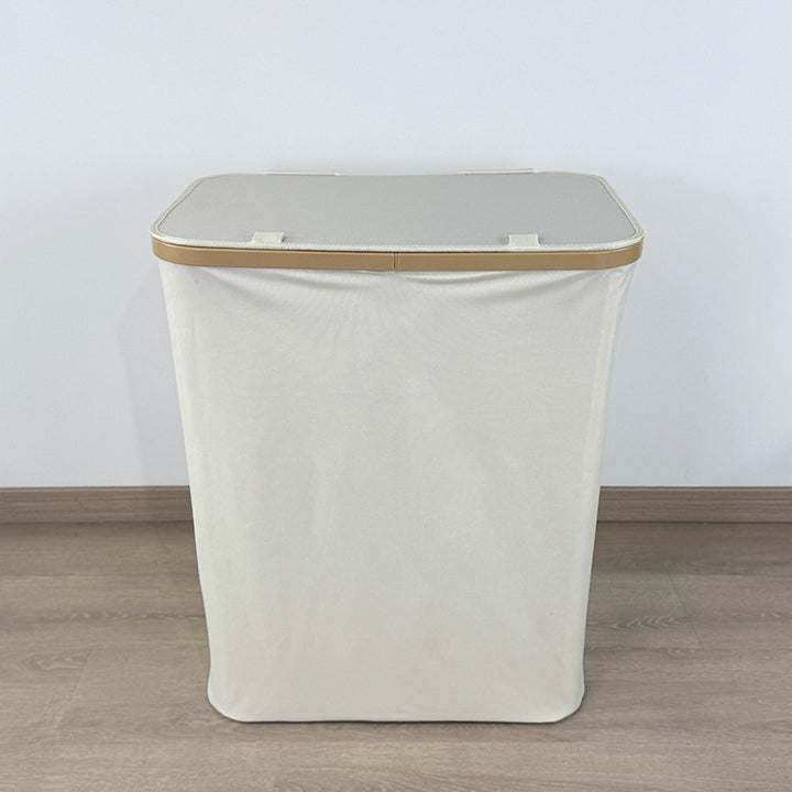 Modern laundry basket with removable lid and carrying handles