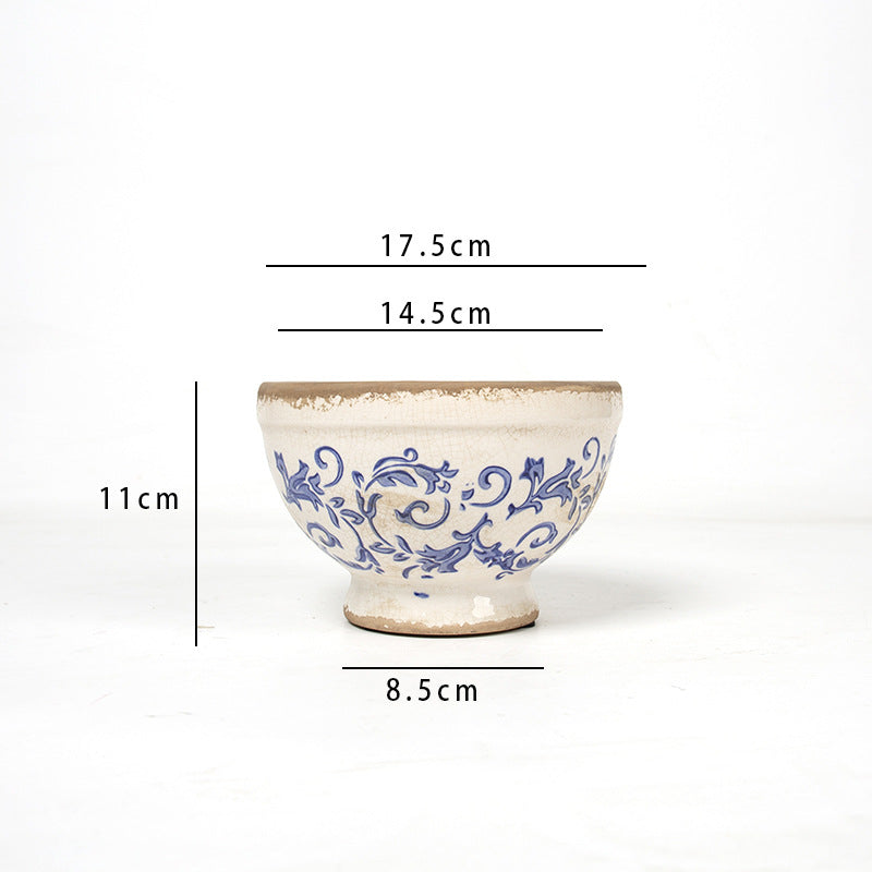 Floral Ceramic Planter