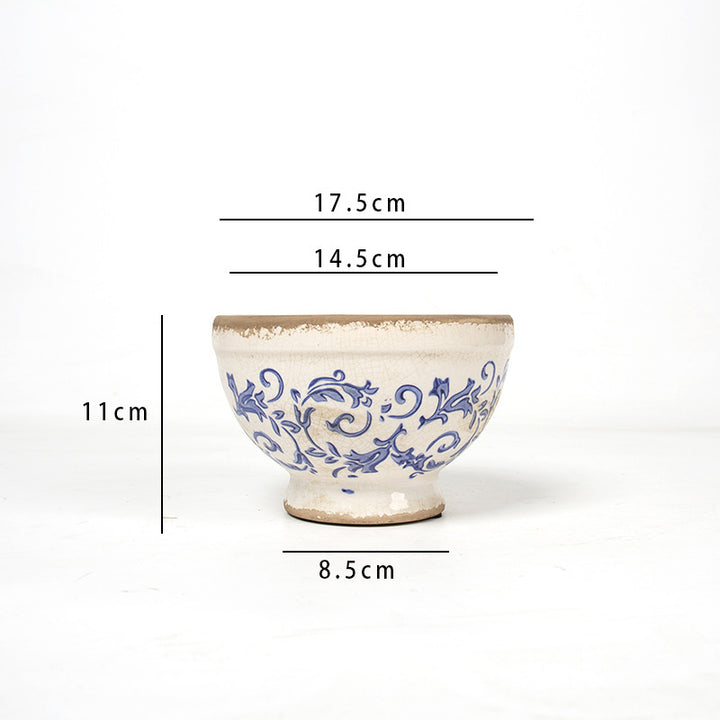 Floral Ceramic Planter
