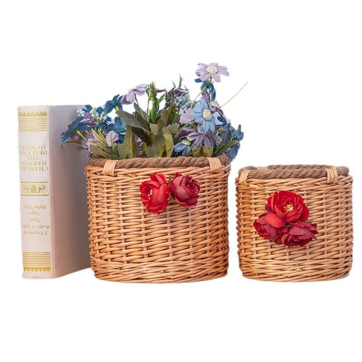 Decorative Wicker Planter