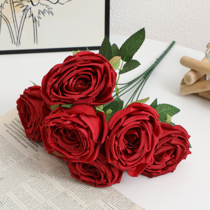 Realistic Artificial Rose Petals with Leaves