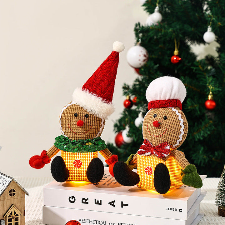 Cute Christmas gnome with LED light