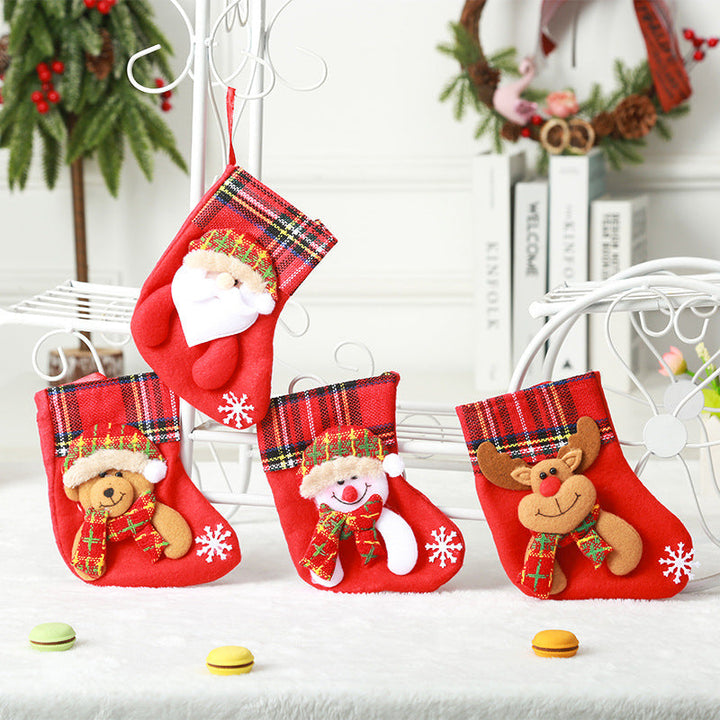 Cute Christmas stocking with reindeer motif