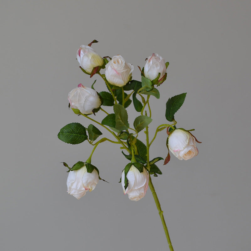 Realistic Velvet Rose Stem for Floral Decor