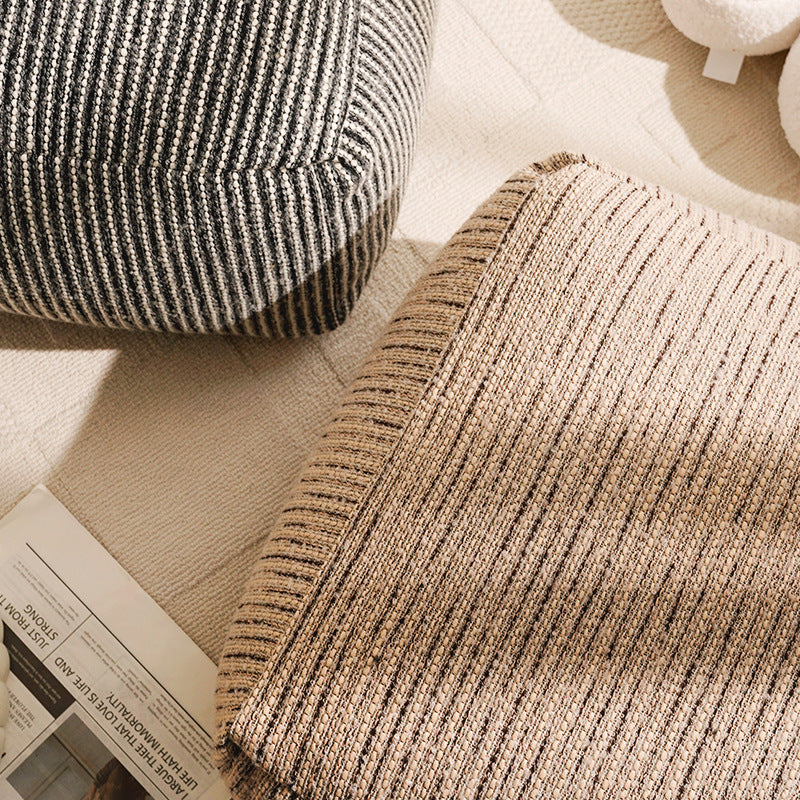 Elegant Geometric Patterned Floor Pouf