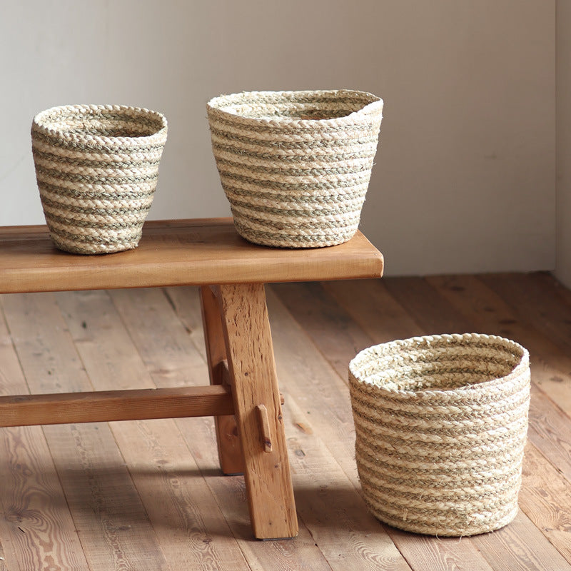 Handwoven storage basket