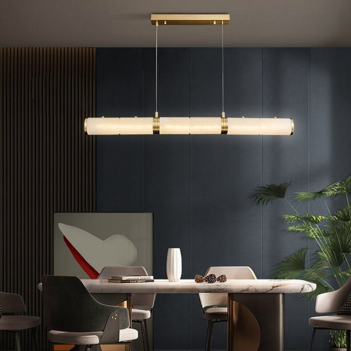 Modern linear pendant light