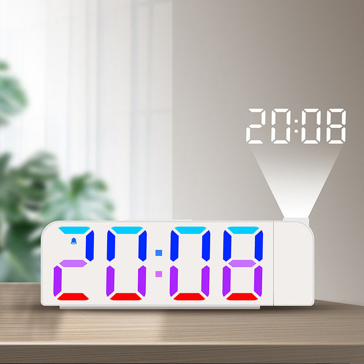 Projection clock with digital display