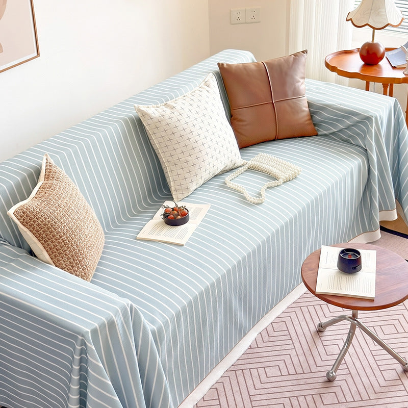 Cozy Striped Sofa Cover