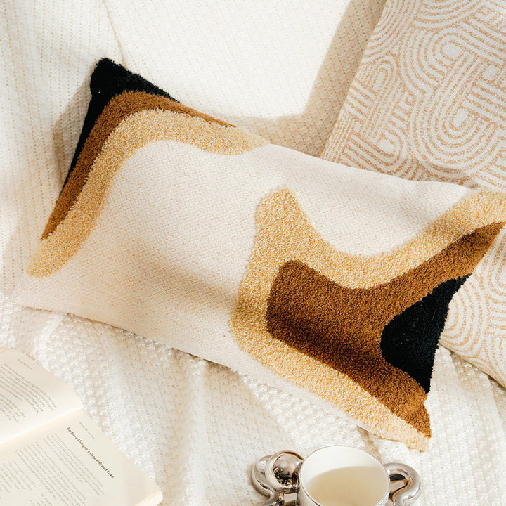 Decorative Textured Lumbar Pillow