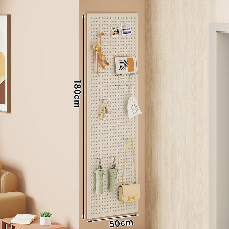 Wall-Mounted Perforated Metal Pegboard Organizer Panel