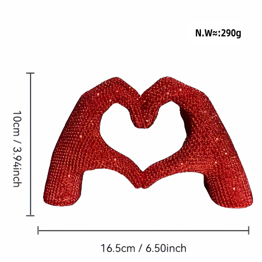 Heart Hand Sculpture