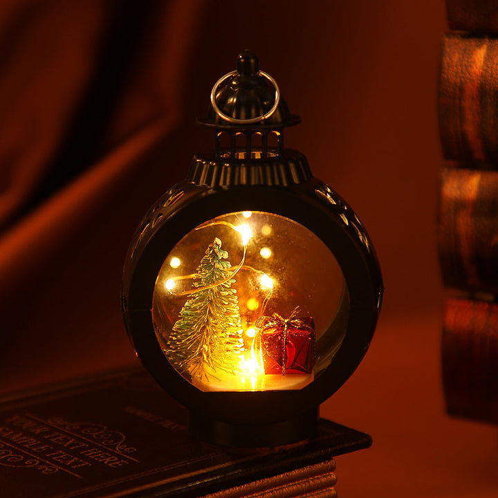 Decorative Christmas lantern with LED lighting