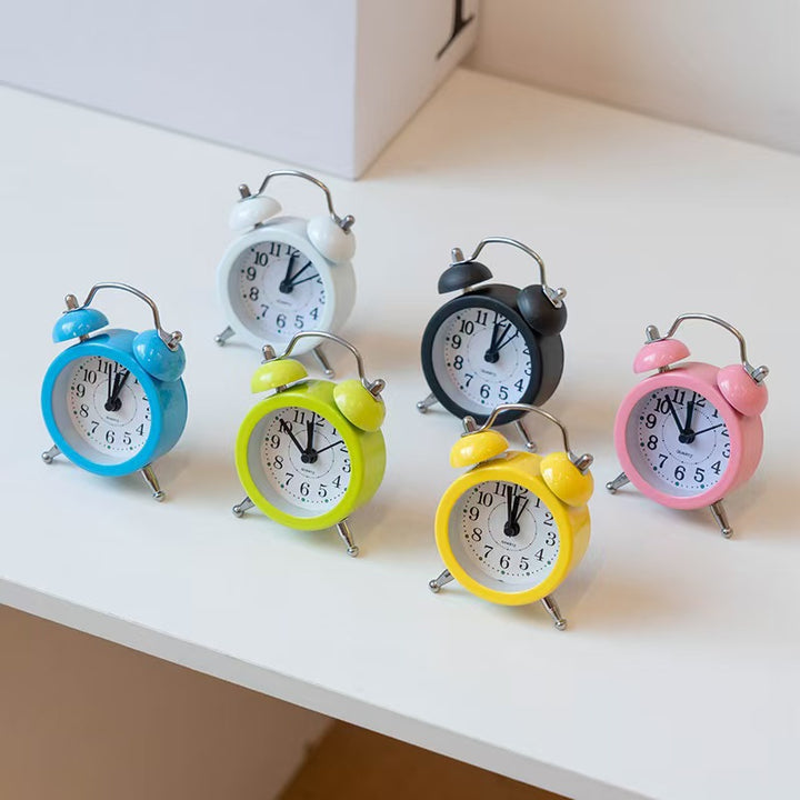 Classic Alarm Clock In Colorful Retro Design