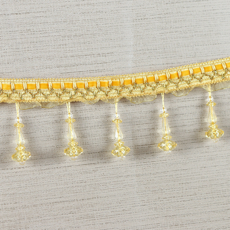 Decorative lace trim with pearls