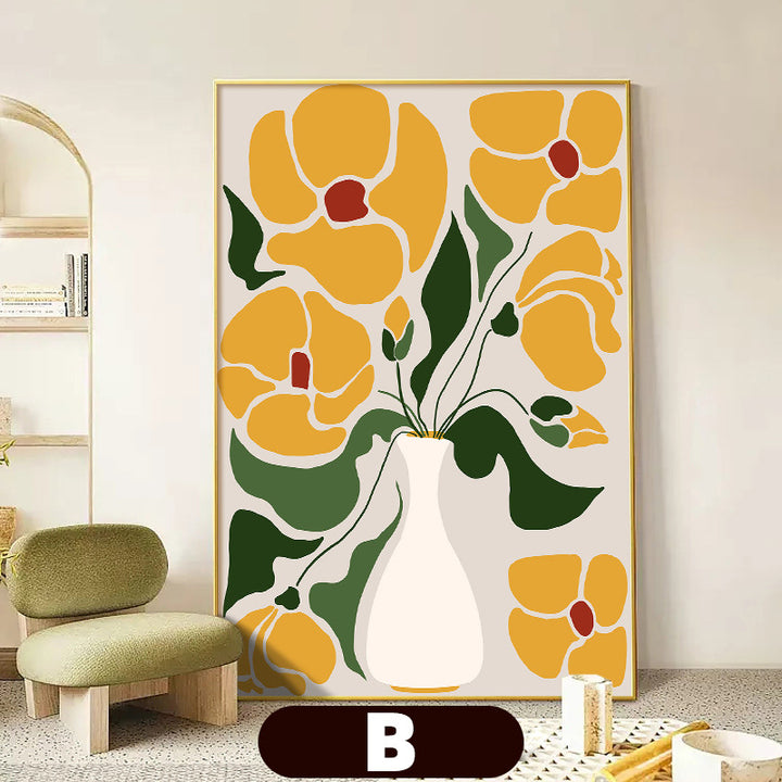 Floral Themed Wall Art Print