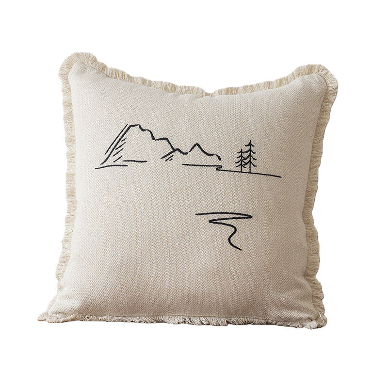 Coastal-Themed Decorative Throw Pillow