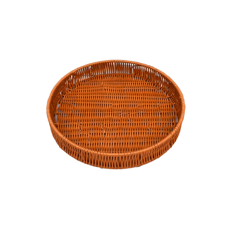 Round Woven Serving Baskets Set