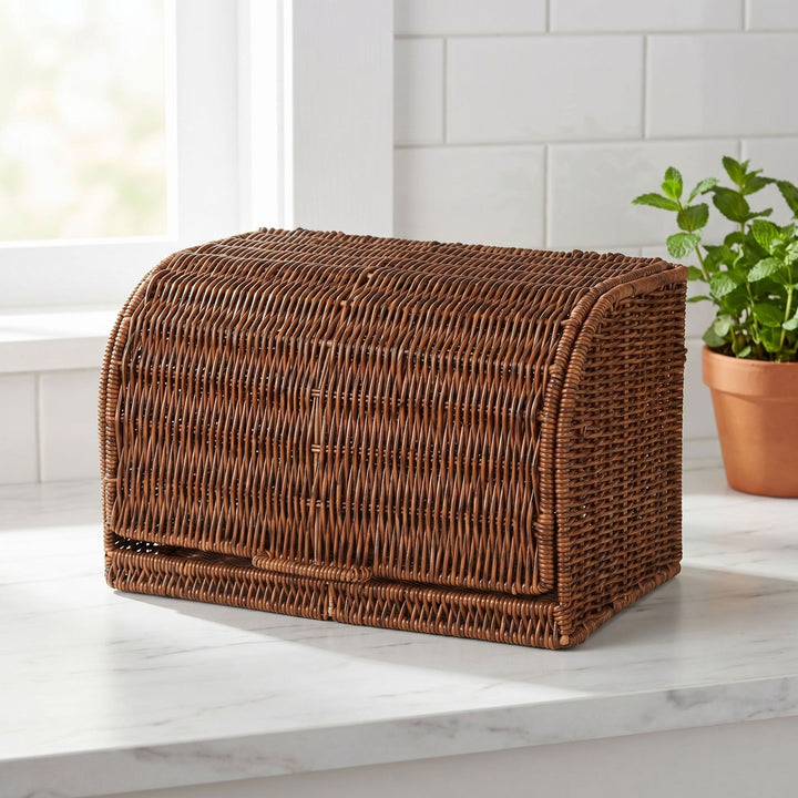 Bread basket with lid