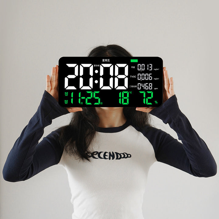 Digital multifunctional weather alarm clock