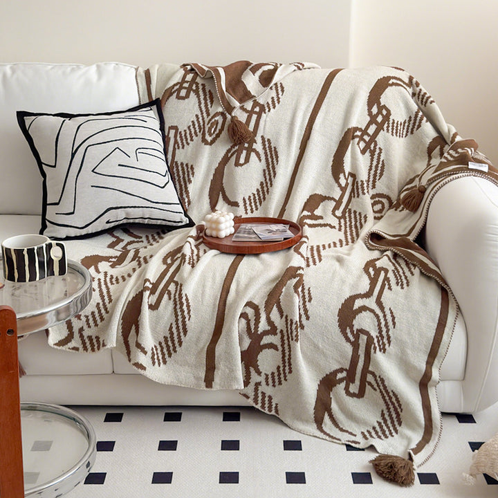 Decorative Knit Throw Blanket