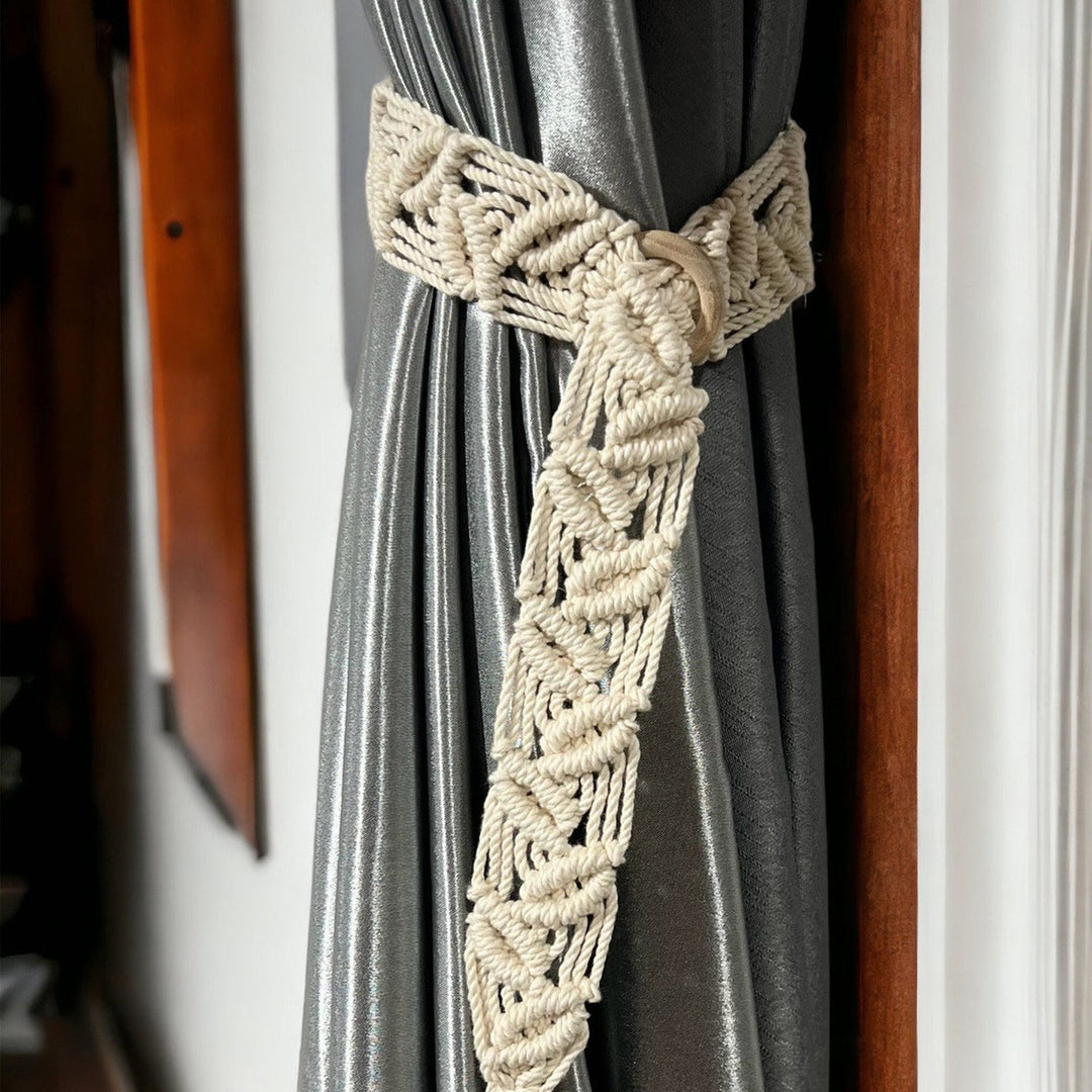 Macrame Curtain Tieback
