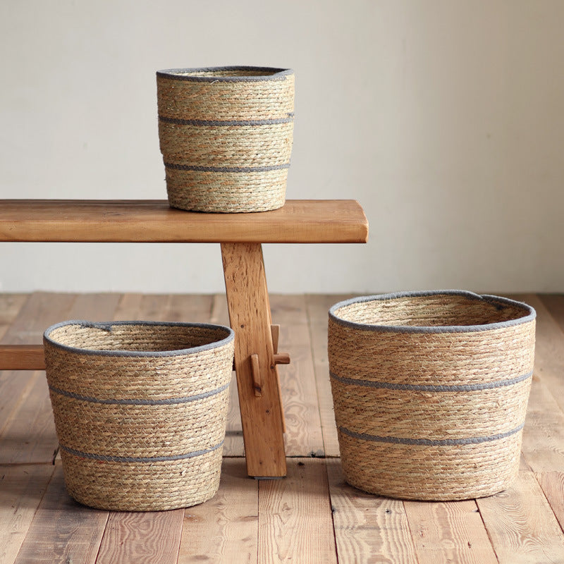 Handwoven decorative basket
