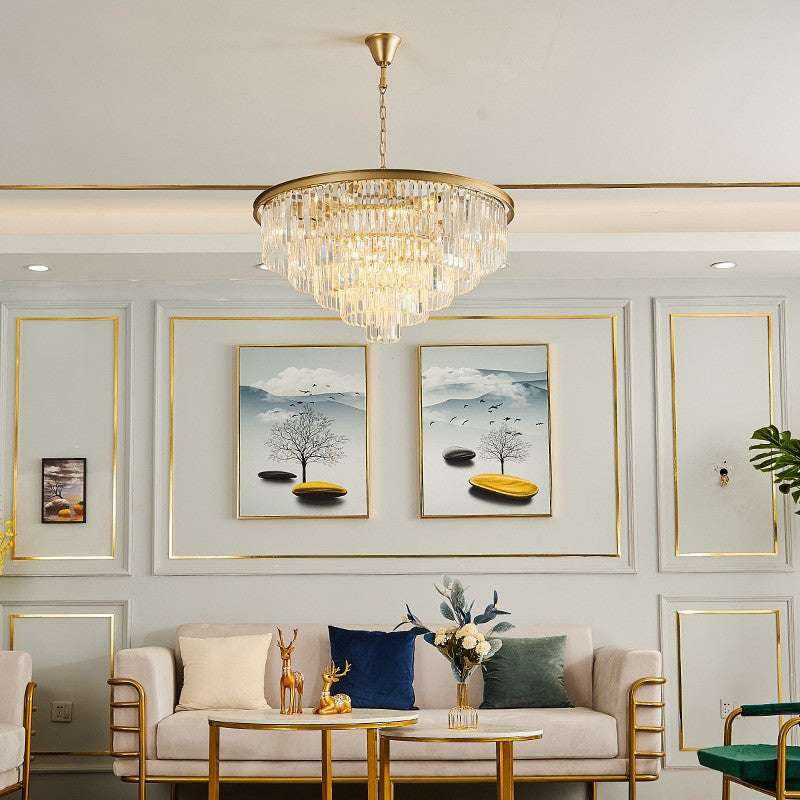 Crystal animal chandelier