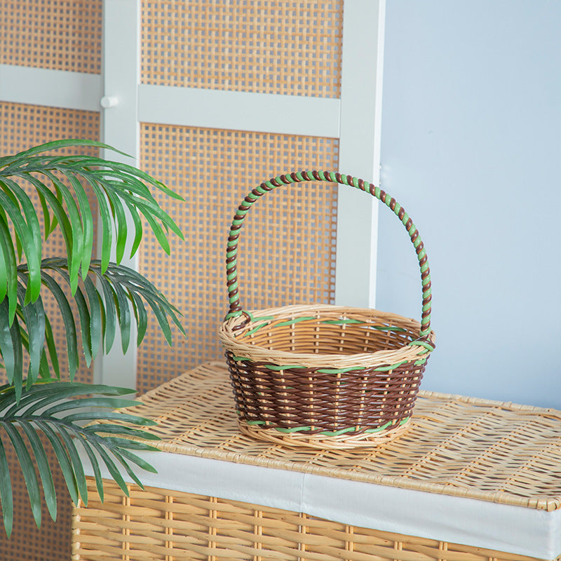 Decorative Woven Flower Basket