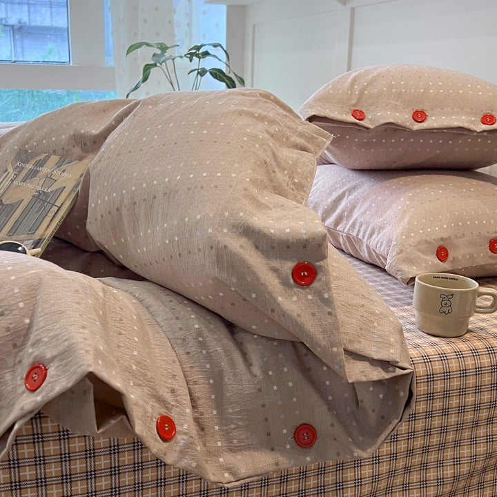 Patterned Cotton Duvet Cover Set