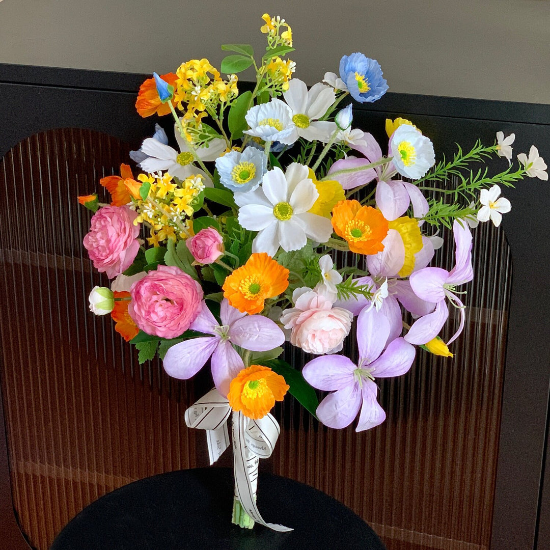 Lifelike Decorative Floral Bouquet Arrangement