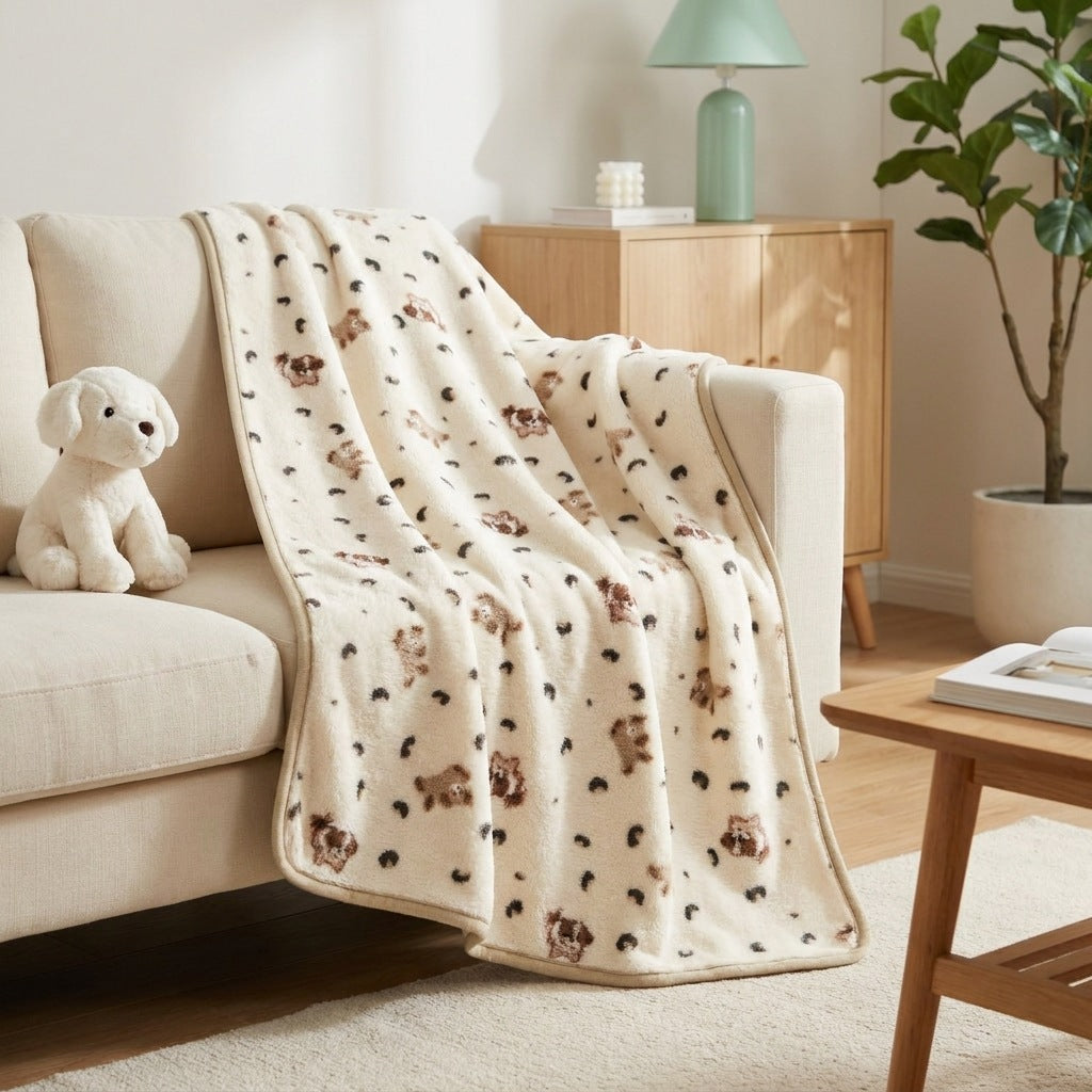 Plush Animal Print Fleece Blanket