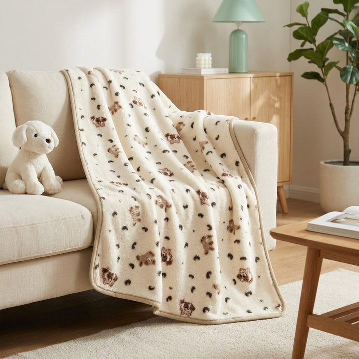 Plush Animal Print Fleece Blanket