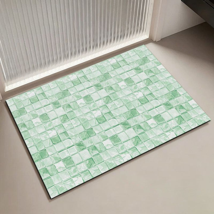 Mosaic Pattern Bath Mat