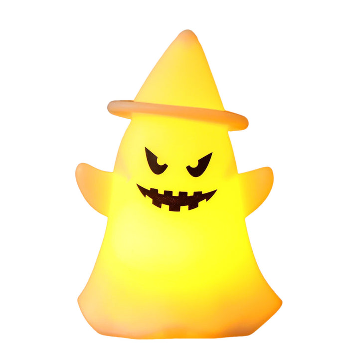 LED Silicone Ghost Night Light with Witch Hat