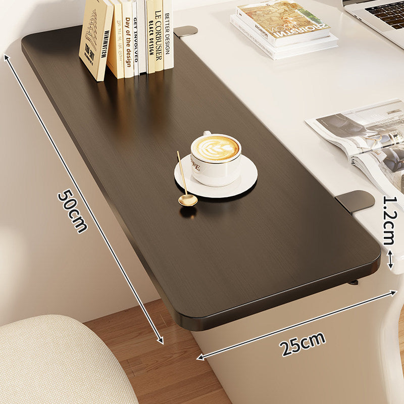 Compact Foldable Clip-On Desk-Edge Shelf