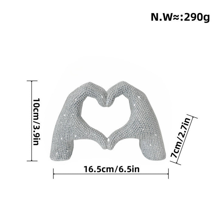 Heart Hand Sculpture