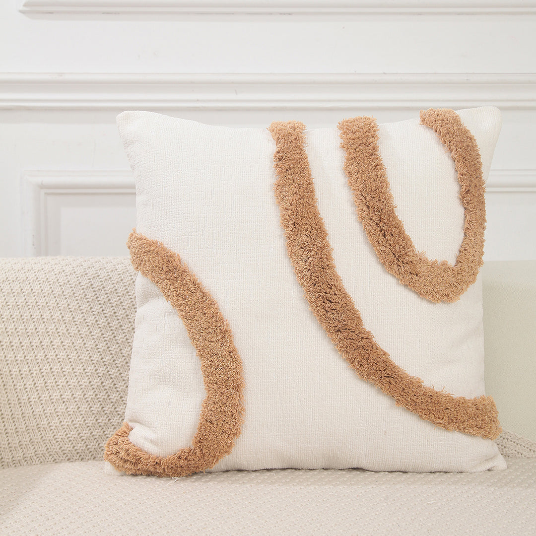 Geometric Patterned Macrame Cushion