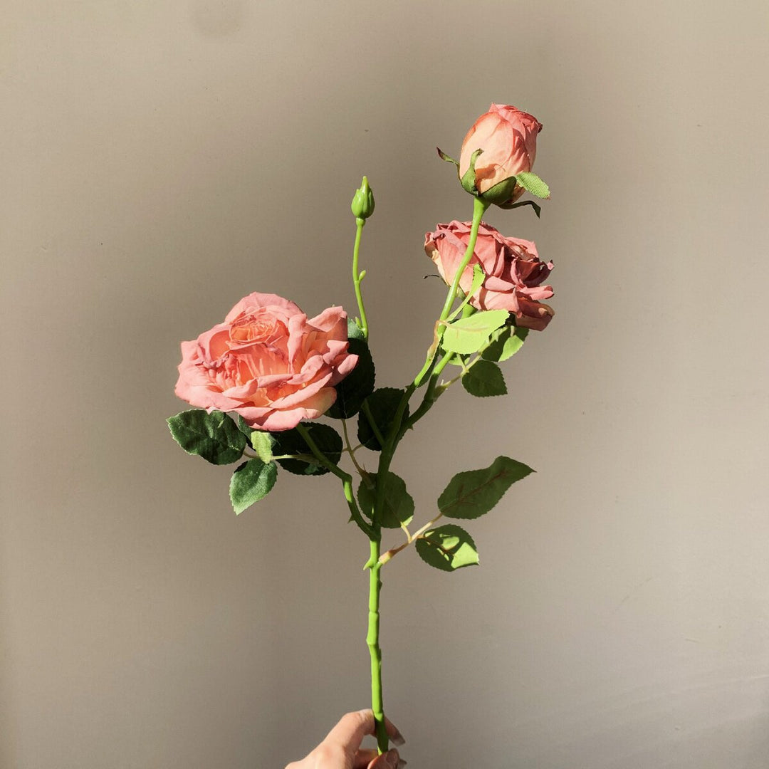 Realistic Artificial Rose Stem Arrangement