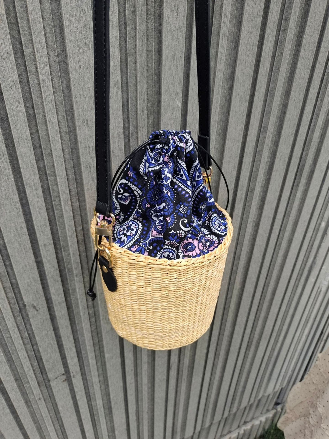 Bohemian Chic Woven Basket Bag