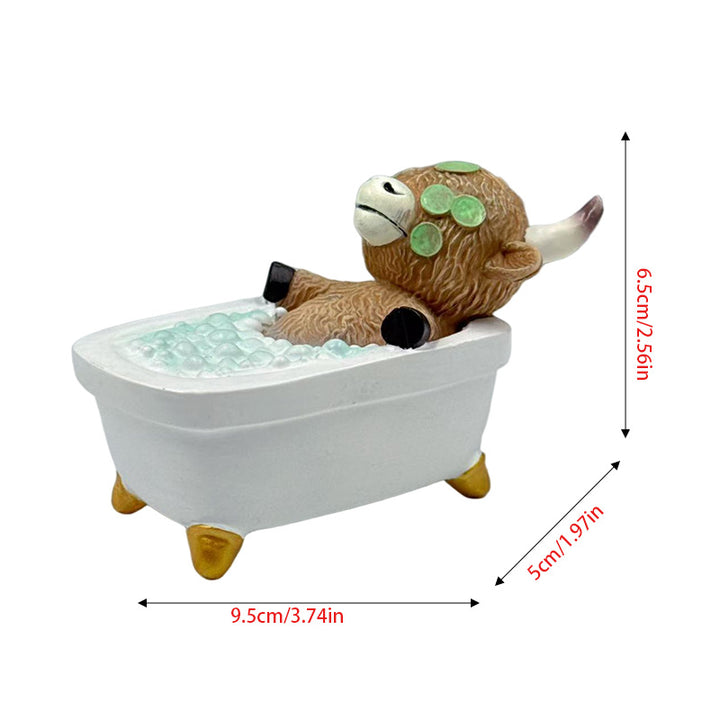Duck figure in stylish relaxation bath