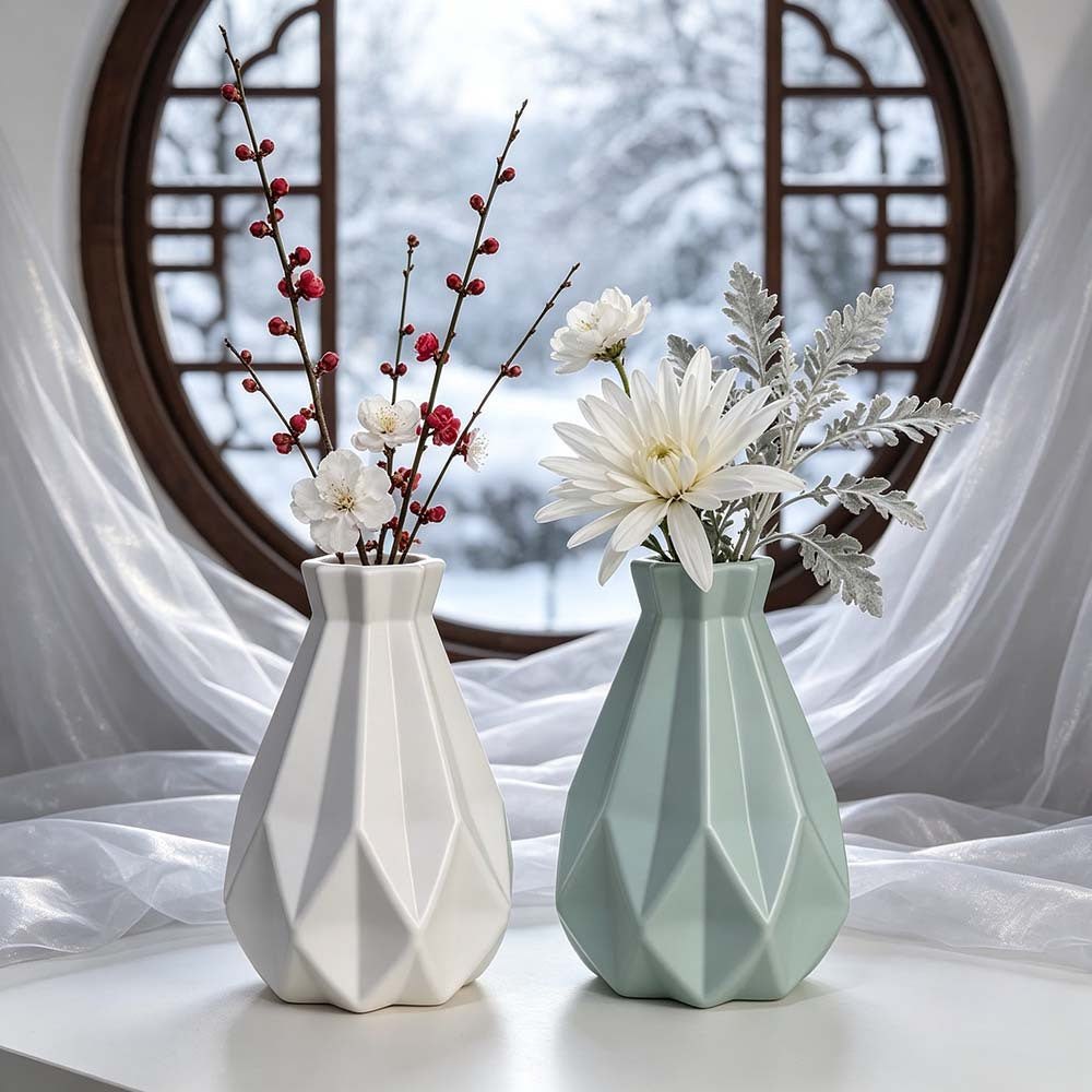 Elegant Geometric Shaped Vase
