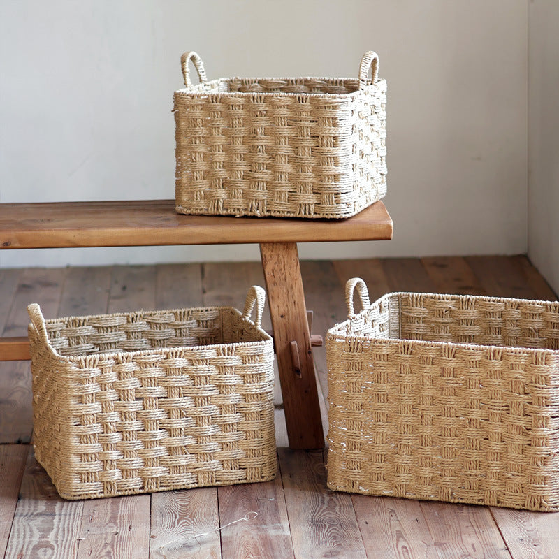 Handwoven storage basket