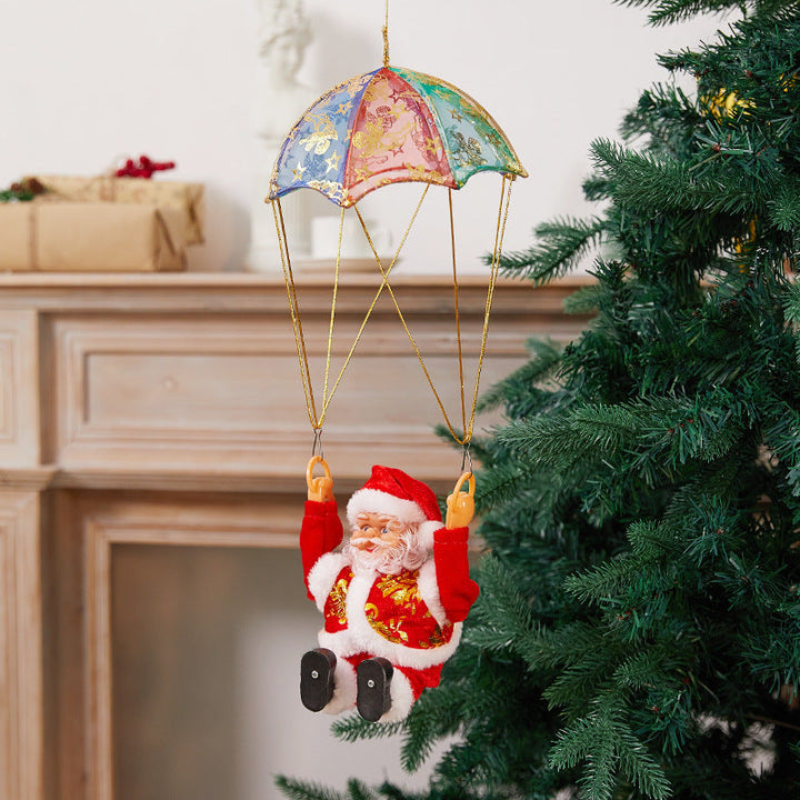 Santa Claus decoration figure with parachute